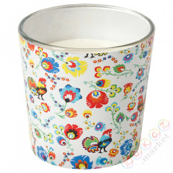 ⭐HUSLIA⭐Свеча ароматическая w стаканe, wanilia/разноцветный, 7.5 cm⭐ИКЕА-10525856