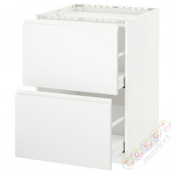 ⭐METOD / MAXIMERA⭐Старший полковник/2fr/2шу, белый/Voxtorpматовый белый, 60x60 cm⭐ИКЕА-69112118