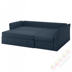 ⭐HOLMSUND⭐Угловой диван-кровать, Kilanda темно-синий⭐ИКЕА-49511293