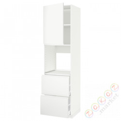 ⭐METOD / MAXIMERA⭐Утром доктора/2fr/2в шу, белый/Voxtorpматовый белый, 60x60x220 cm⭐ИКЕА-69462395