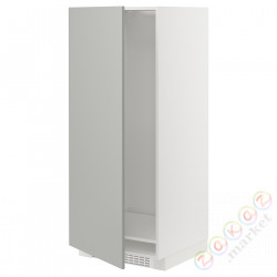 ⭐METOD⭐Шкаф, высокий лед/проживающий, белый/Havstorp светло-серый, 60x60x140 cm⭐ИКЕА-99538049