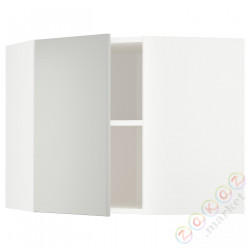 ⭐METOD⭐Навесной угловой шкаф с полками, белый/Havstorp светло-серый, 68x60 cm⭐ИКЕА-39539339