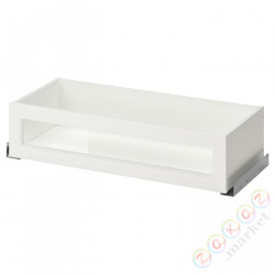 ⭐KOMPLEMENT⭐Направляющие переднего ящика со стеклом, белый, 75x35 cm⭐ИКЕА-50447017