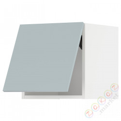 ⭐METOD⭐Шкаф навесной горизонтальный с кнопкой открывания, белый/Kallarp jasnoсерый-синий, 40x40 cm⭐ИКЕА-29479185