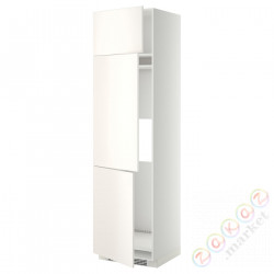 ⭐METOD⭐Ледяной шкаф высокий/замораживание/3Drz, белый/Веддинге белый, 60x60x220 cm⭐ИКЕА-99463911