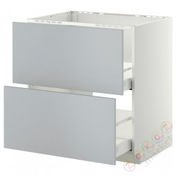 ⭐METOD / MAXIMERA⭐Стандартный злотый + 2 цифры/2шу, белый/Veddinge Серый, 80x60 cm⭐ИКЕА-79920246