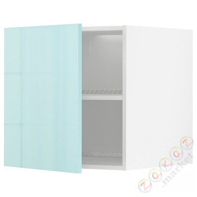 ⭐METOD⭐Верх для холодильника/морозильная камера, белый Järsta/блеск светло-бирюзовый, 60x60 cm⭐ИКЕА-59459510