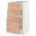 ⭐METOD / MAXIMERA⭐Напольный шкаф с 3 ящики, белый/Voxtorpподражание. дуб, 40x37 cm⭐ИКЕА-19403351