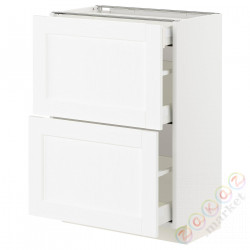 ⭐METOD / MAXIMERA⭐Кабинет stj 2fr/3шу, белый Enköping/белый имитация дерева, 60x37 cm⭐ИКЕА-59473441