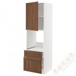⭐METOD / MAXIMERA⭐Утром доктора/2fr/Мы бы/в шу, белый Enköping/коричневый орех, 60x60x200 cm⭐ИКЕА-79475217
