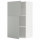 ⭐METOD⭐Навесной шкаф с полками/2 дверь, белый/Havstorp светло-серый, 60x100 cm⭐ИКЕА-29539392