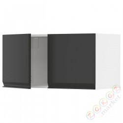 ⭐METOD⭐настенный шкаф/2 дверь, белый/Upplöv матантрацит, 80x40 cm⭐ИКЕА-99493772