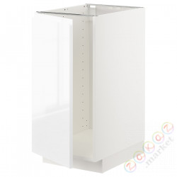 ⭐METOD⭐Кабинет stj. на раковине/Сортировать. трата, белый/Блеск Voxtorp/белый, 40x60 cm⭐ИКЕА-29457956