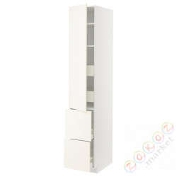 ⭐METOD / MAXIMERA⭐H пополам/4 шу/Drz/2 fr, белый/Vallstena белый, 40x60x220 cm⭐ИКЕА-89507406