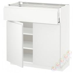 ⭐METOD / MAXIMERA⭐Затененный ящик/2 Drz, белый/Voxtorpматовый белый, 80x37 cm⭐ИКЕА-19466334