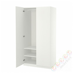 ⭐PAX / FORSAND⭐Гардероб, белый/белый, 100x60x201 cm⭐ИКЕА-49500652