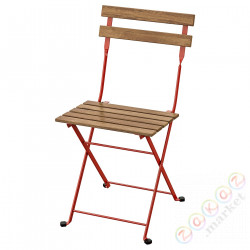 ⭐TÄRNÖ⭐Стул, сад, складывание/красное пятно светло-коричневый⭐ИКЕА-00424570