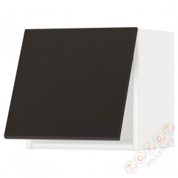 ⭐METOD⭐Шкаф навесной горизонтальный с кнопкой открывания, белый/Кунгсбака антрацит, 40x40 cm⭐ИКЕА-39394402