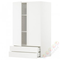 ⭐METOD / MAXIMERA⭐Sза c 2 Drz/2 ящики, белый/Веддинге белый, 60x100 cm⭐ИКЕА-79467062