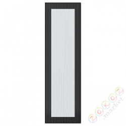 ⭐HEJSTA⭐Дверь стаканане, антрацит/стакан ryflowане, 30x100 cm⭐ИКЕА-90526630