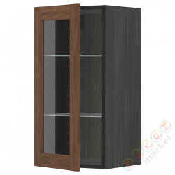 ⭐METOD⭐Шах половина/стакан Drz, черныйEnköping/коричневый орех, 40x80 cm⭐ИКЕА-79476486