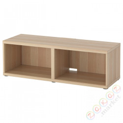 ⭐BESTA⭐Тумба под ТВ, под беленый дуб, 120x40x38 cm⭐ИКЕА-70294513