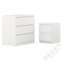 ⭐MALM⭐Meble do sypialni, набор. 2 шт.., белый⭐ИКЕА-29483413