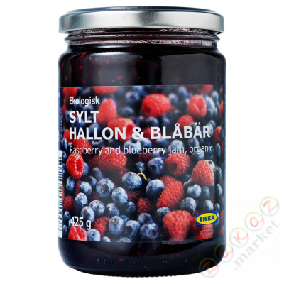 ⭐SYLT HALLON & BLABAR⭐Dżem malinowo-jagodowy, органический, 425 g⭐ИКЕА-70288102