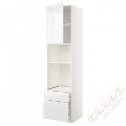 ⭐METOD / MAXIMERA⭐я шел/микр сDrz/2 шу, белый/Блеск Voxtorp/белый, 60x60x240 cm⭐ИКЕА-79463479