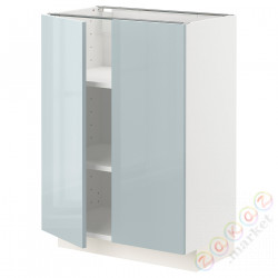 ⭐METOD⭐Кабинет stj/полки/2 дверь, белый/Kallarp jasnoсерый-синий, 60x37 cm⭐ИКЕА-49479311