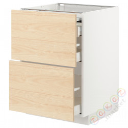 ⭐METOD / MAXIMERA⭐Кабинет ул. сwysuwanym blatem/3шу, белый/Askersund яркий узор ясеня, 60x60 cm⭐ИКЕА-19433838