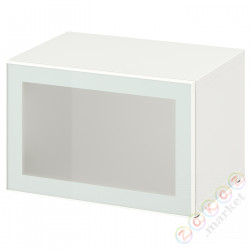 ⭐BESTA⭐Сайт, белый Glassvik/белый/jasna зеленыйeń матовое стекло, 60x42x38 cm⭐ИКЕА-29489113