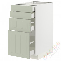 ⭐METOD / MAXIMERA⭐Sза st 4fr/4шу, белый/Stensund светло-зеленый, 40x60 cm⭐ИКЕА-99487196