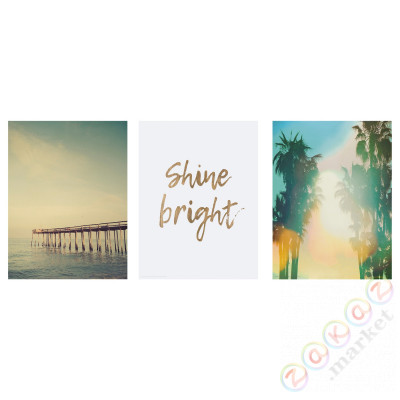 ⭐BILD⭐Плакат, Shine bright, 30x40 cm⭐ИКЕА-90436173