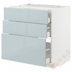 ⭐METOD / MAXIMERA⭐Ша ул/3fr/3шу, белый/Kallarp jasnoсерый-синий, 80x60 cm⭐ИКЕА-19479280