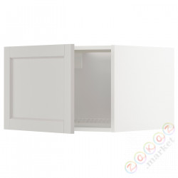 ⭐METOD⭐Верх для холодильника/морозильная камера, белый/Lerhyttan светло-серый, 60x40 cm⭐ИКЕА-99462153