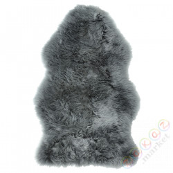 ⭐ULLERSLEV⭐Skóra owcза, светло-серый, 85 cm⭐ИКЕА-40501302