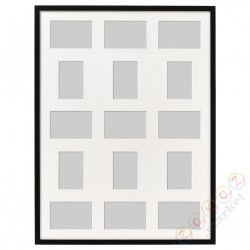⭐RIBBA⭐Рамка na 15 фото, черный, 60x80 cm⭐ИКЕА-80378442