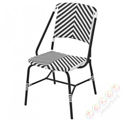 ⭐VASSHOLMEN⭐Стул, доб/вызов, черный/белый⭐ИКЕА-30503740