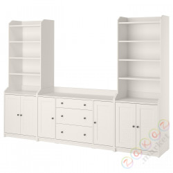 ⭐HAUGA⭐Книжный шкаф, белый, 279x46x199 cm⭐ИКЕА-39387901