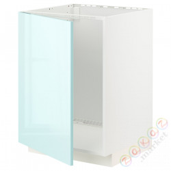 ⭐METOD⭐Шкаф под раковину, белый Järsta/блеск светло-бирюзовый, 60x60 cm⭐ИКЕА-79464803