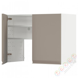 ⭐METOD⭐Шкаф okaнадa сполка/Drzс упражнениями, белый/Upplöv матciemnoбежевый, 80x60 cm⭐ИКЕА-59504409