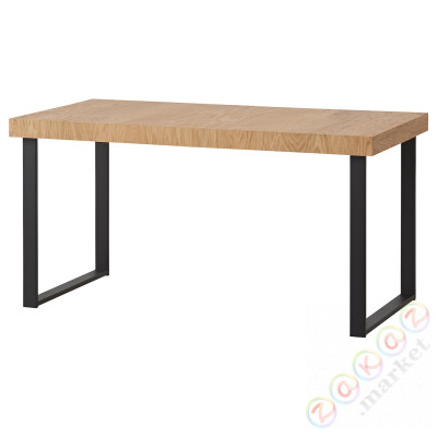 ⭐TARSELE⭐Складной стол, дубовый вейп/черный, 150/200x80 cm⭐ИКЕА-70581359