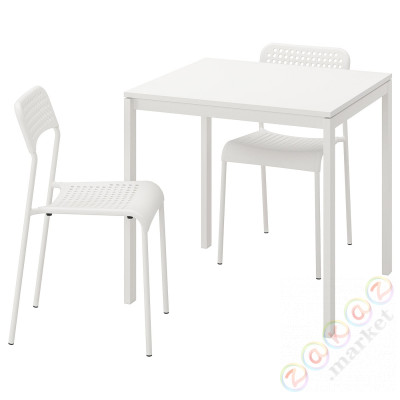 ⭐MELLTORP / ADDE⭐Таблица и 2 стулья, белый, 75 cm⭐ИКЕА-49011766