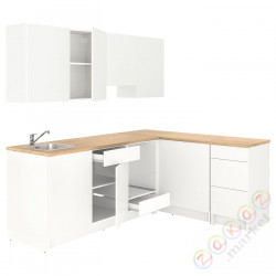 ⭐KNOXHULT⭐Угловая кухня, белый, 243x164x220 cm⭐ИКЕА-19404553