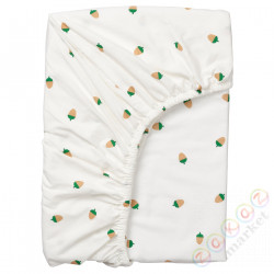 ⭐BRUMMIG⭐Простыня на резинке на резинке, шаблон żołędzie/разноцветный, 90x200 cm⭐ИКЕА-30521174