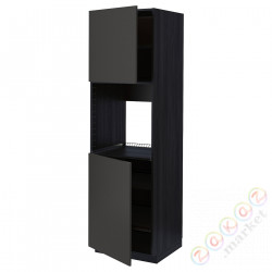 ⭐METOD⭐Шестой огромный 2dr/половина, черный/Nickebo матантрацит, 60x60x200 cm⭐ИКЕА-39498367