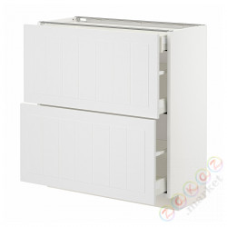 ⭐METOD / MAXIMERA⭐Кабинет stj 2fr/3шу, белый/Stensund белый, 80x37 cm⭐ИКЕА-89409514