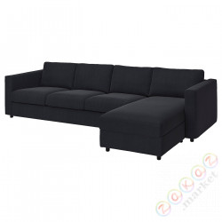 ⭐VIMLE⭐Чехол на диван4o сszezl, Saxemara черно-синий⭐ИКЕА-09399528