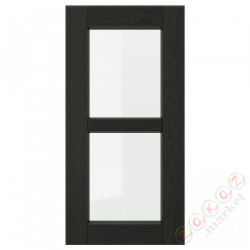 ⭐LERHYTTAN⭐Дверь стаканане, черный морилка, 30x60 cm⭐ИКЕА-60356078